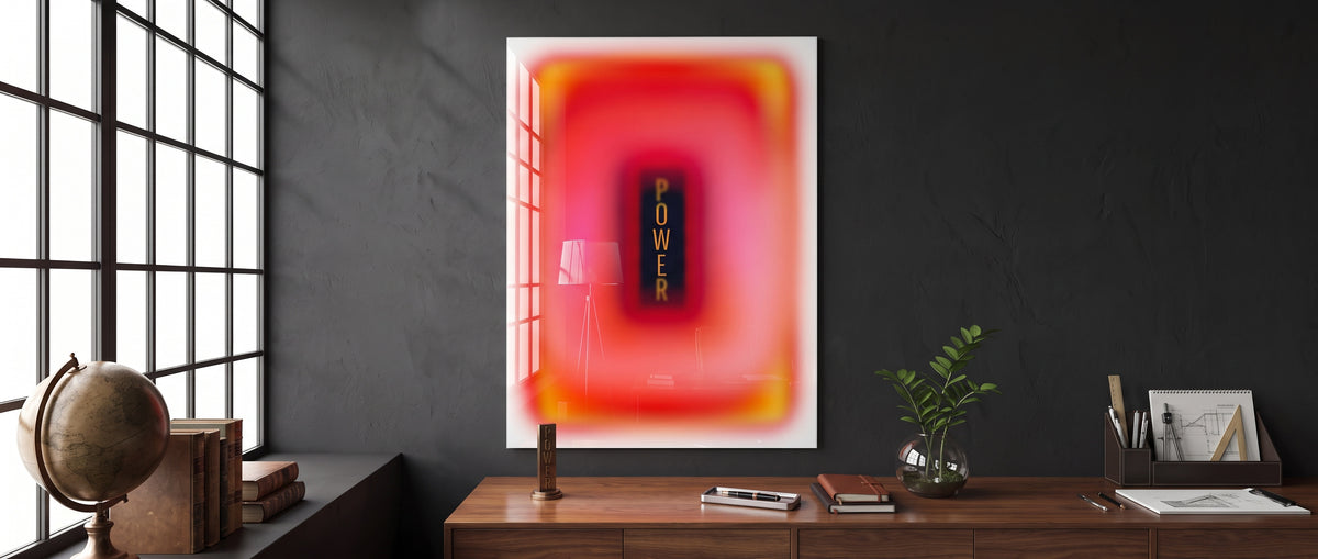 Acrylglasbild Power Aura Website Banner