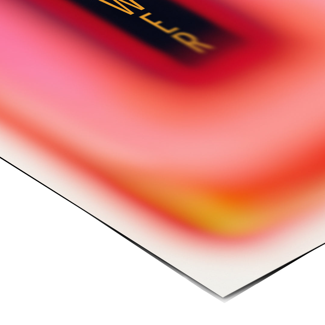 Eckdetail des Posters Power Aura