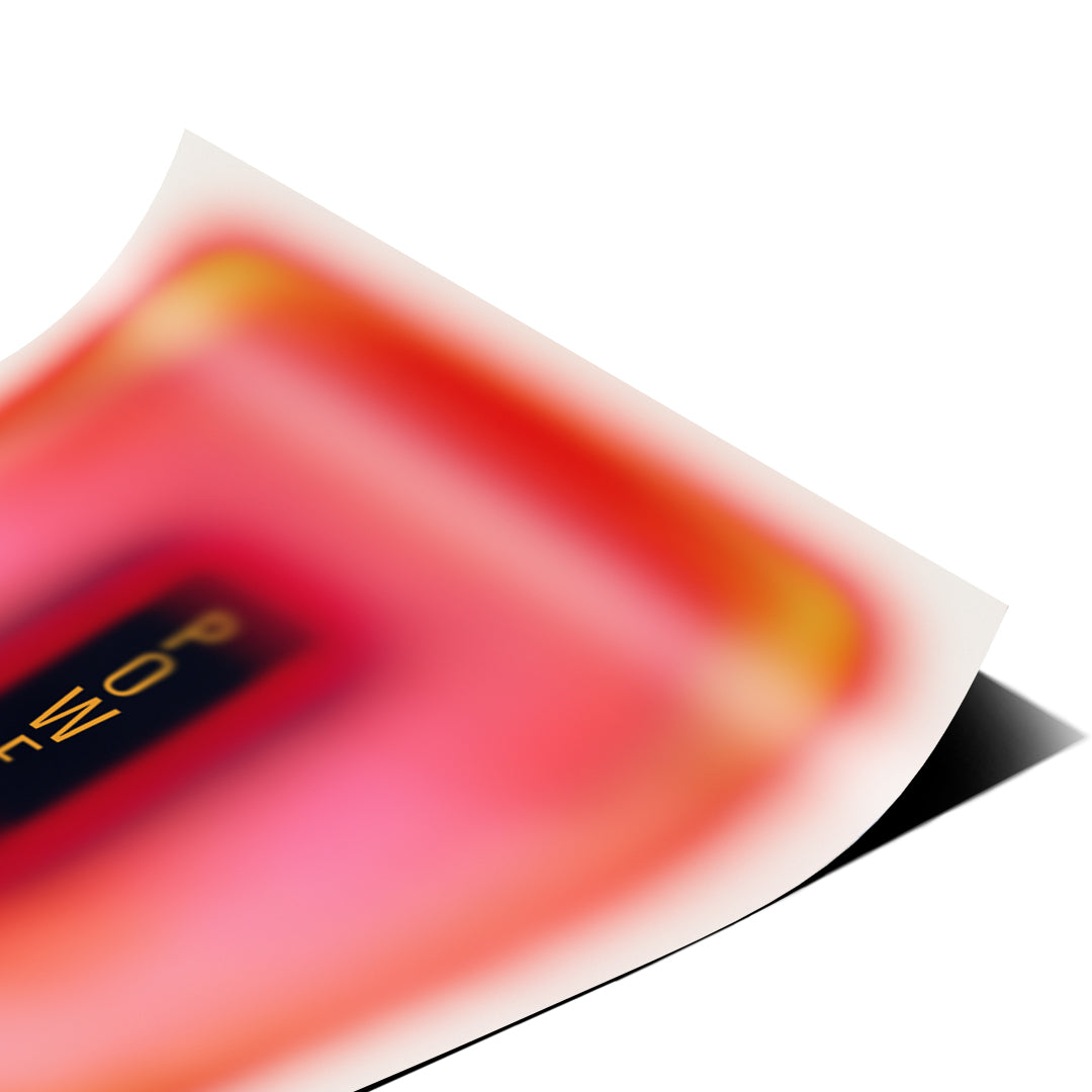 Eckdetail des Posters Power Aura