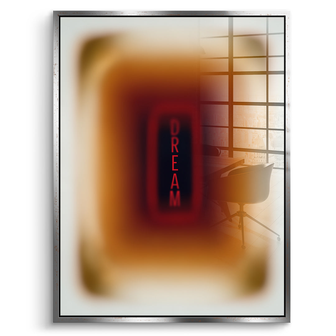 DOTCOMCANVAS Acrylglasbild Dream Aura im silbernen Premium-Rahmen