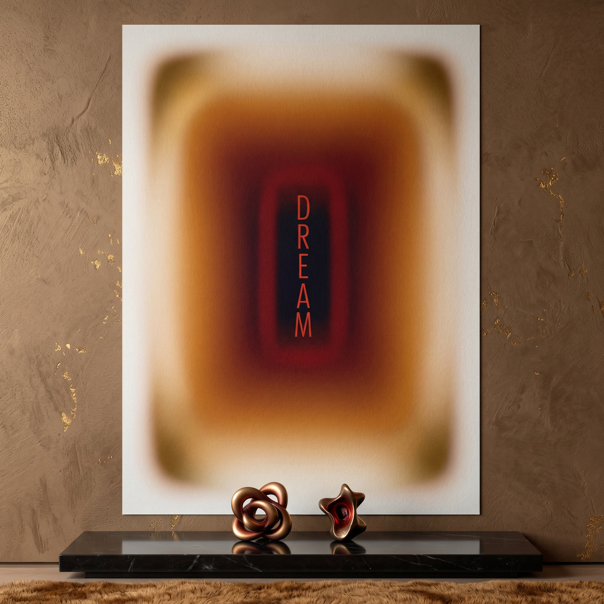 Poster Dream Aura an der Wand eines modernen Wohnraums