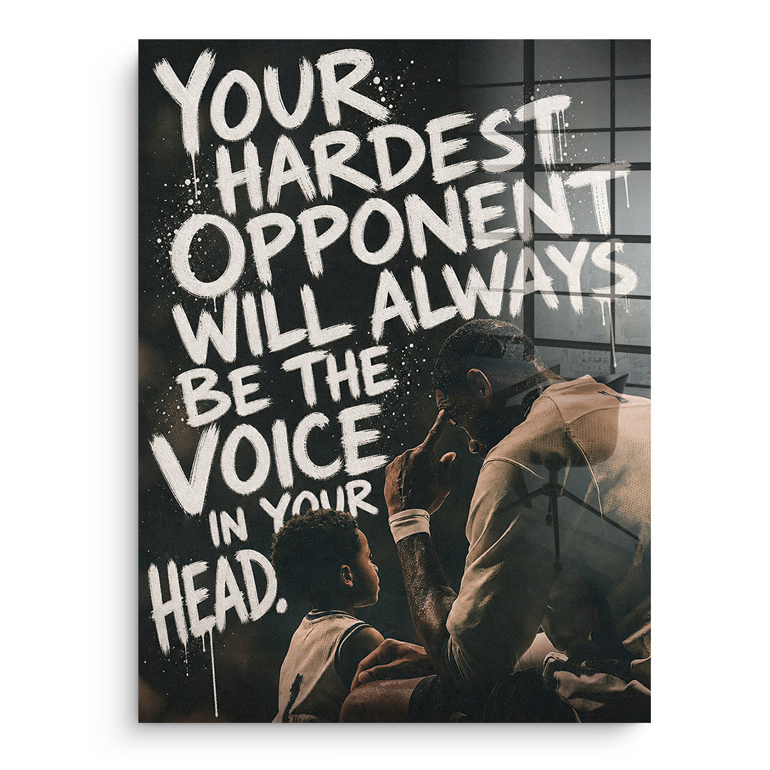 DOTCOMCANVAS Acrylglasbild Your Hardest Opponent ohne Rahmen