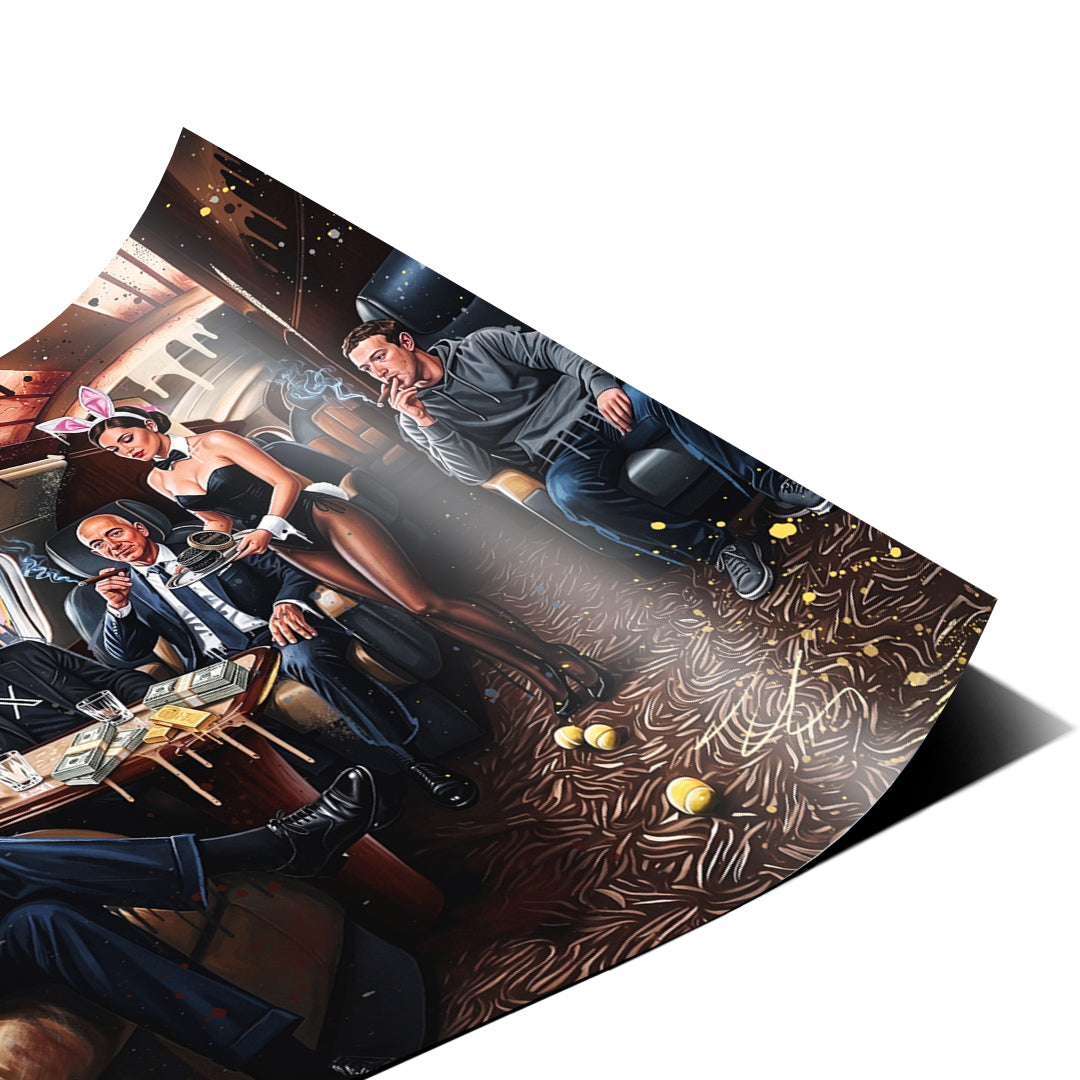 Eckdetail des Posters Jet Friends