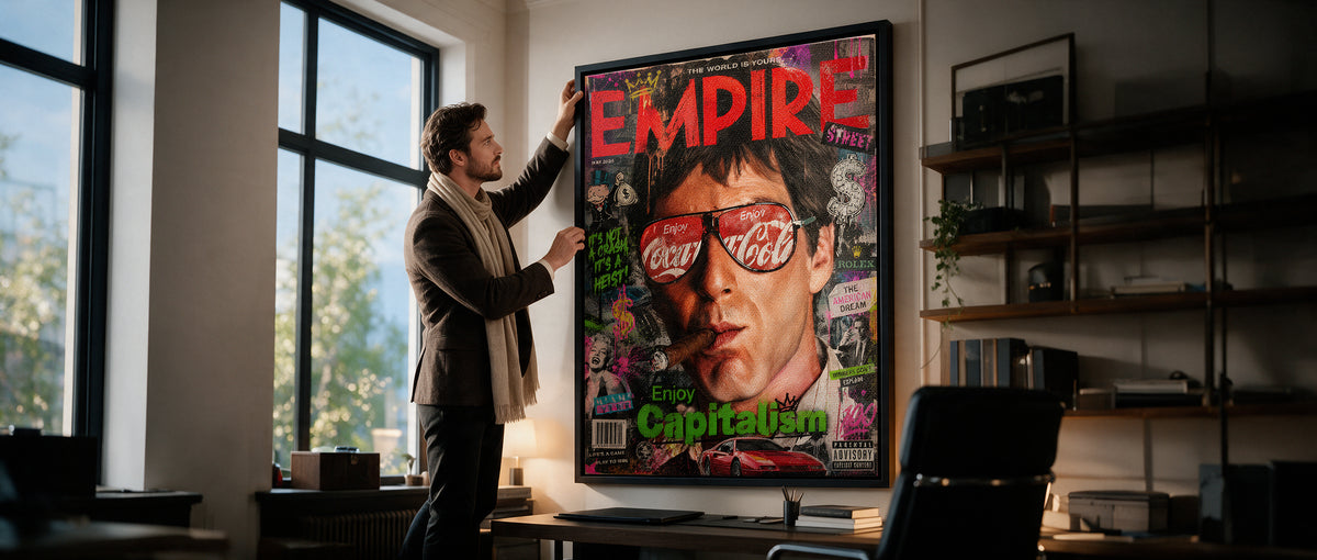 Leinwandbild Enjoy Capitalism Empire Banner
