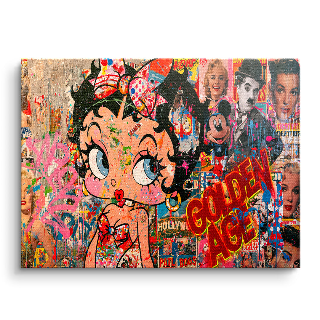 DOTCOMCANVAS Leinwandbild Golden Age ohne Rahmen