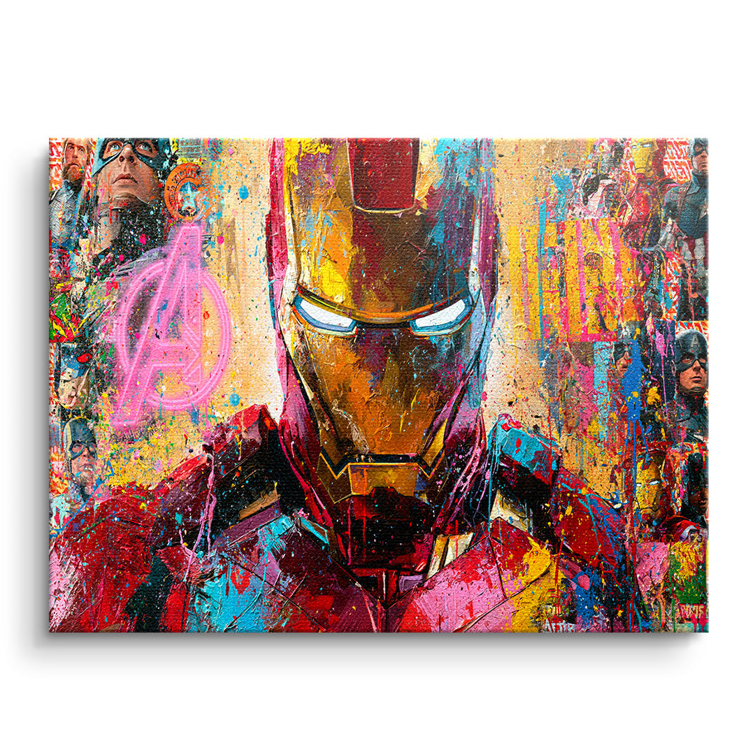 DOTCOMCANVAS Leinwandbild Iron Legend ohne Rahmen