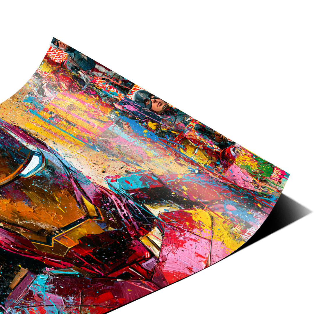 Eckdetail des Posters Iron Legend