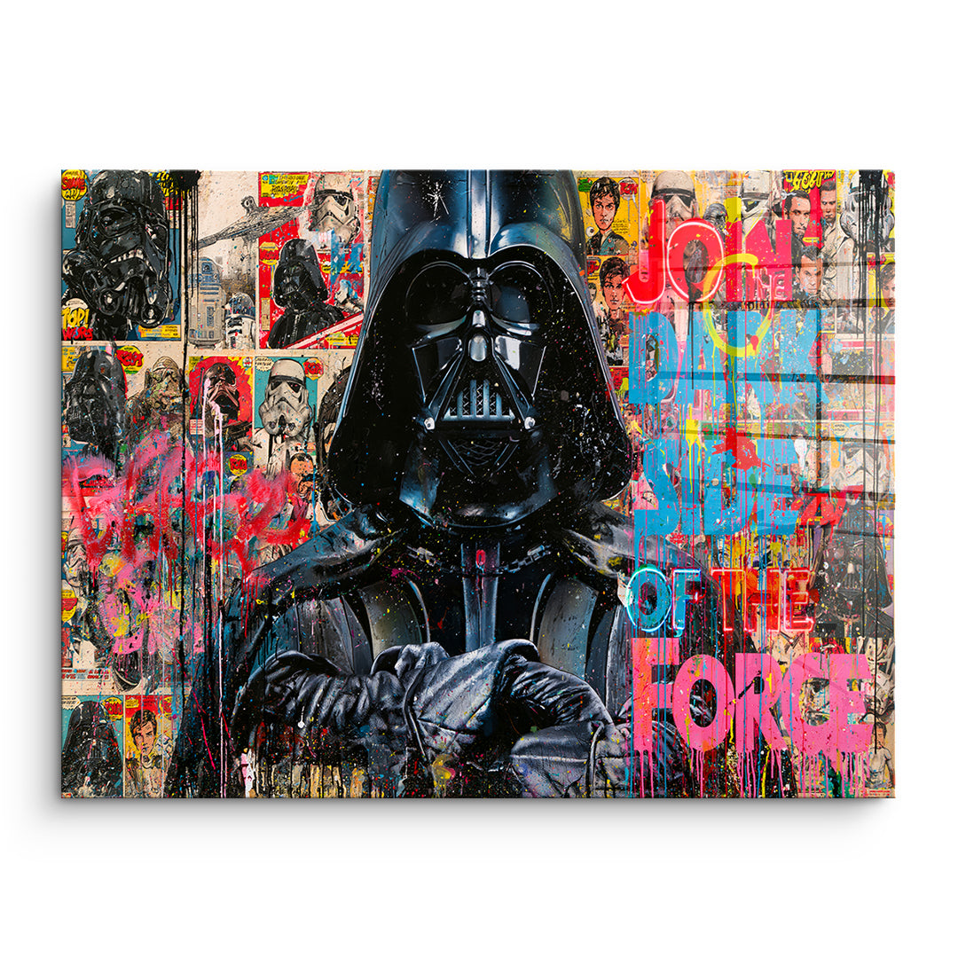DOTCOMCANVAS Acrylglasbild Dark Side Graffiti ohne Rahmen