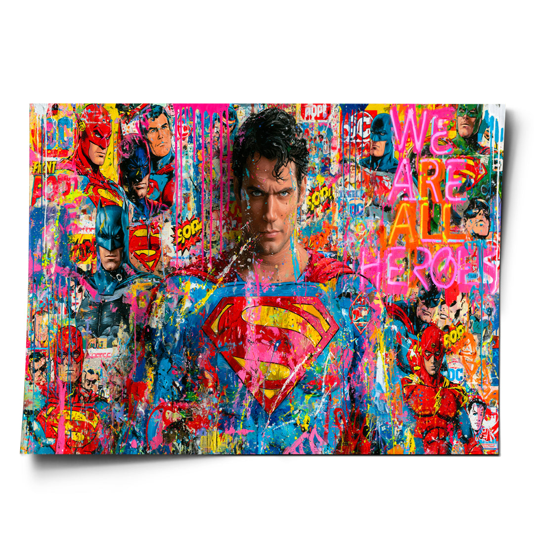 DOTCOMCANVAS Poster We Are All Heroes