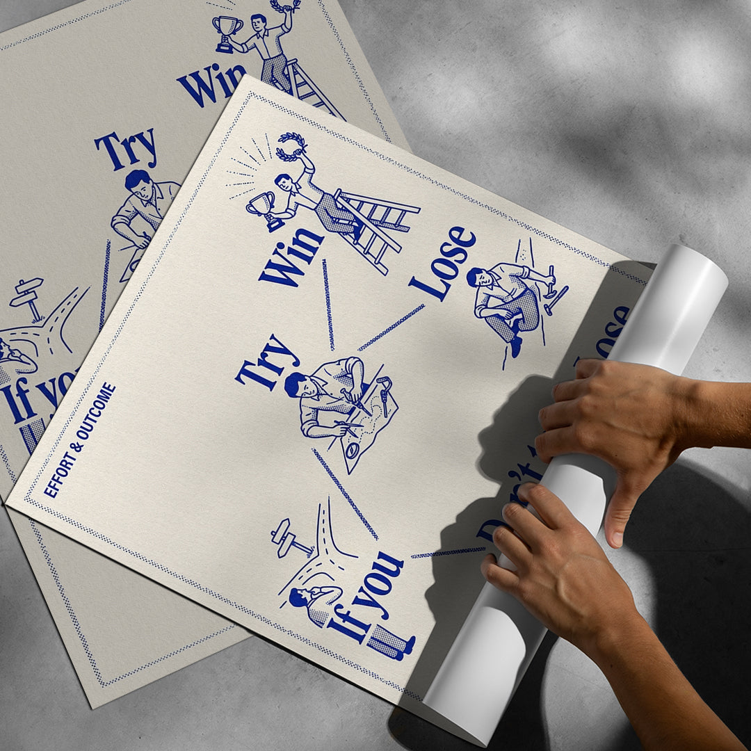 Aufgerolltes Poster If You Try