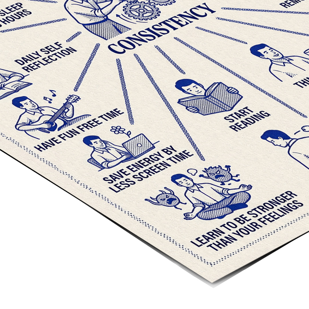 Eckdetail des Posters Foundations Of Consistency