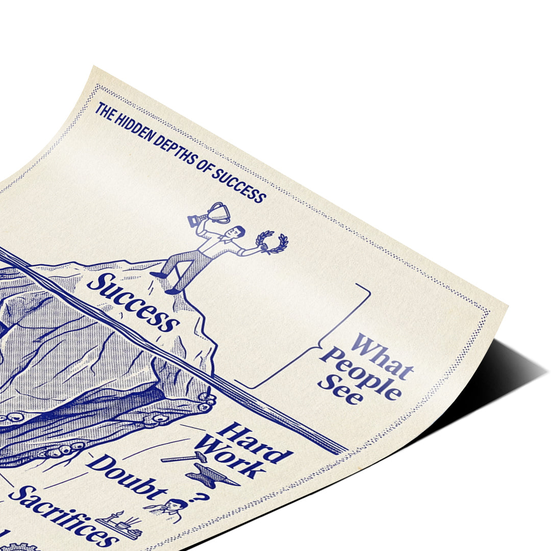 Eckdetail des Posters What People See, Nahaufnahme