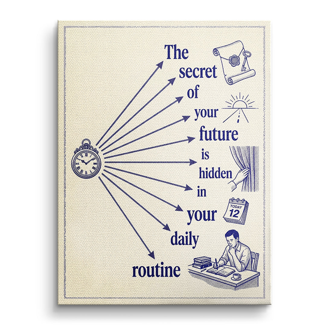DOTCOMCANVAS Leinwandbild Hidden In Your Daily Routine ohne Rahmen