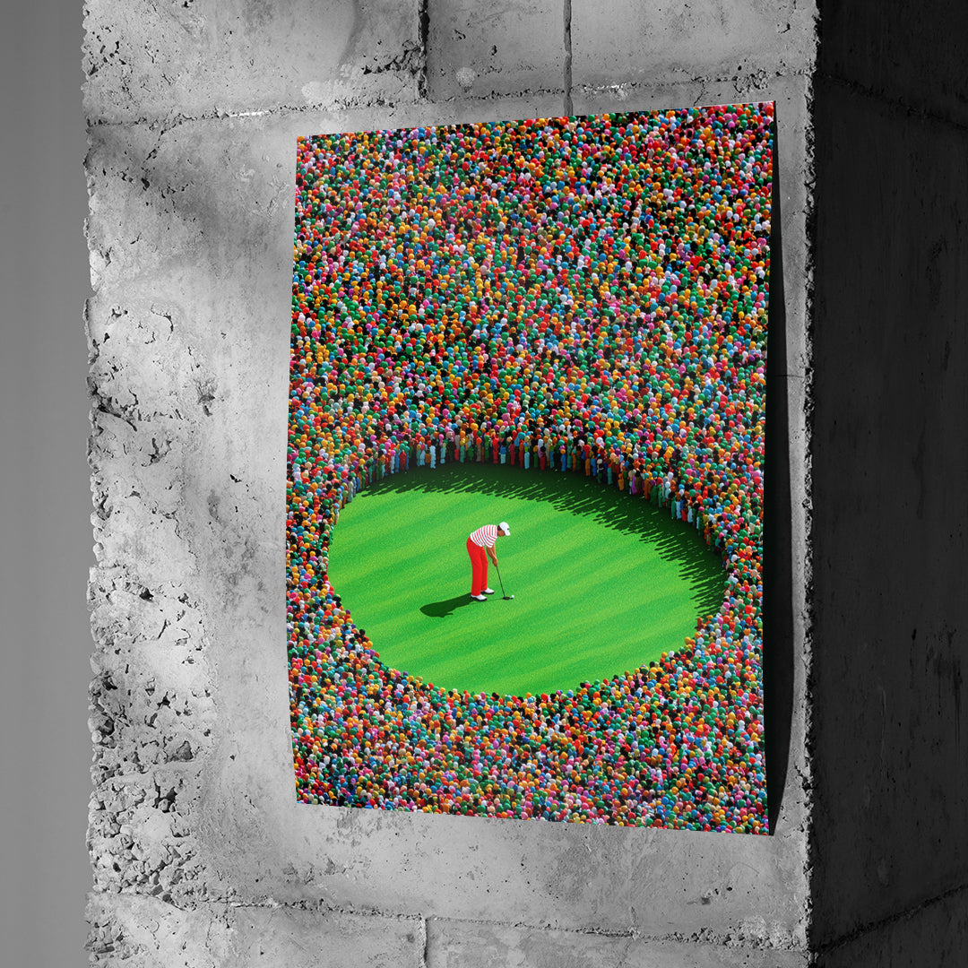 Poster The Final Putt an einer Betonwand