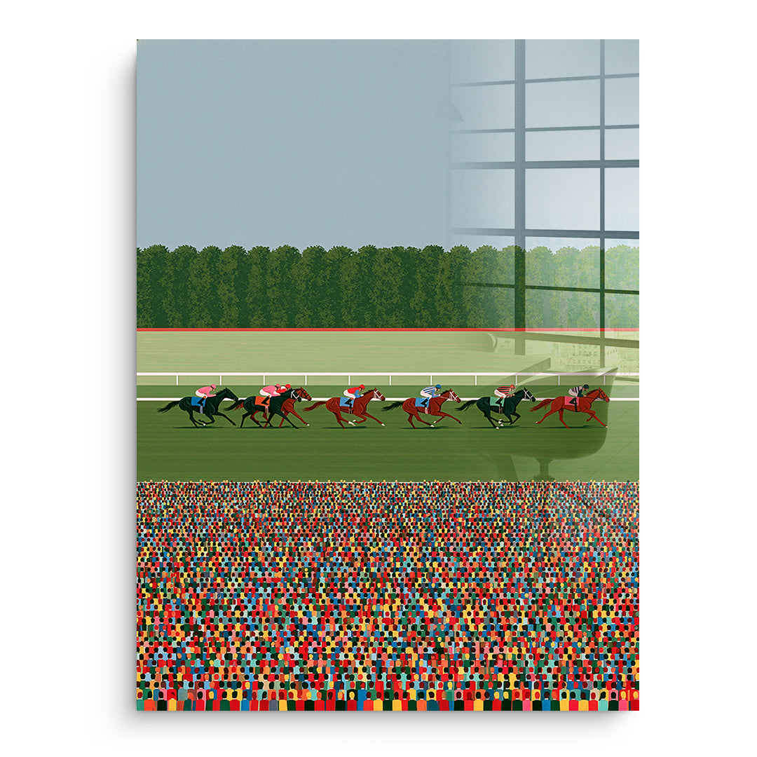 DOTCOMCANVAS Acrylglasbild Race Day ohne Rahmen