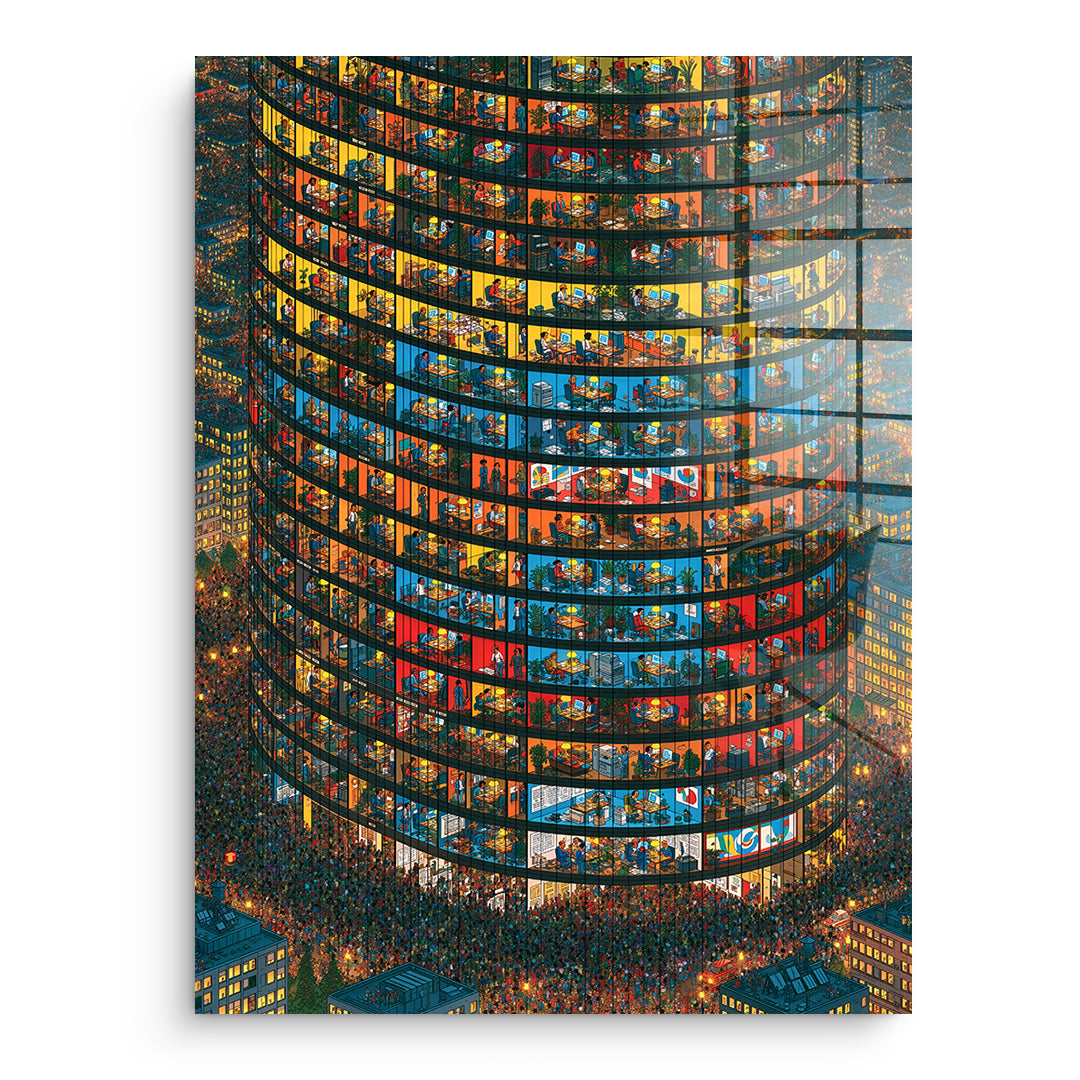 DOTCOMCANVAS Acrylglasbild Tower Of Lives ohne Rahmen