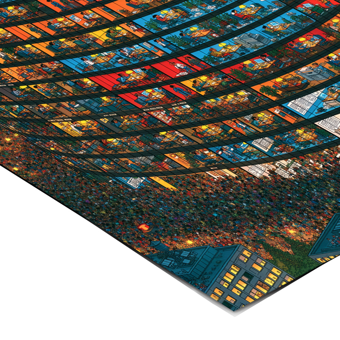 Eckdetail des Posters Tower Of Lives