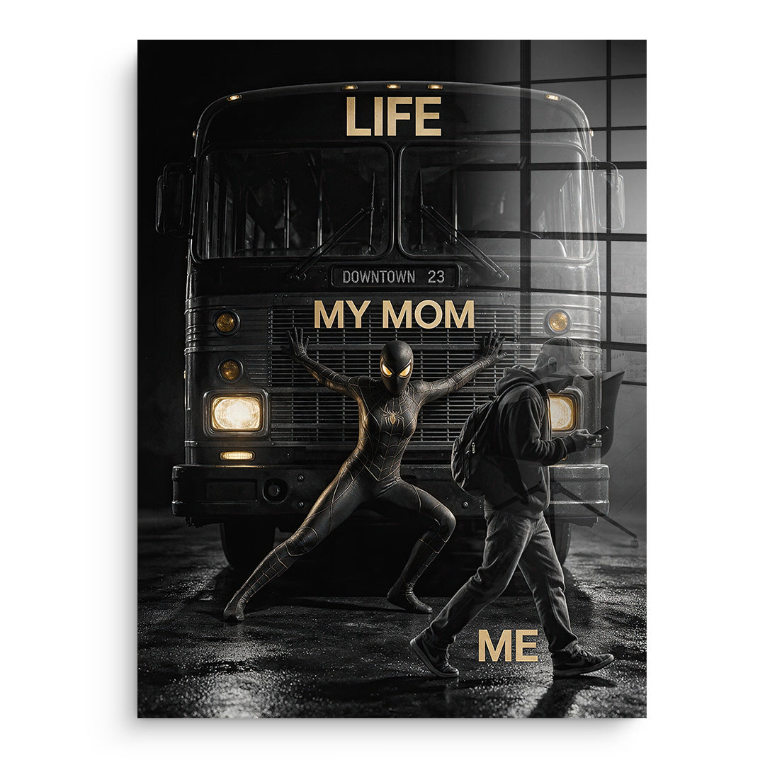 DOTCOMCANVAS Acrylglasbild Life My Mom Me ohne Rahmen
