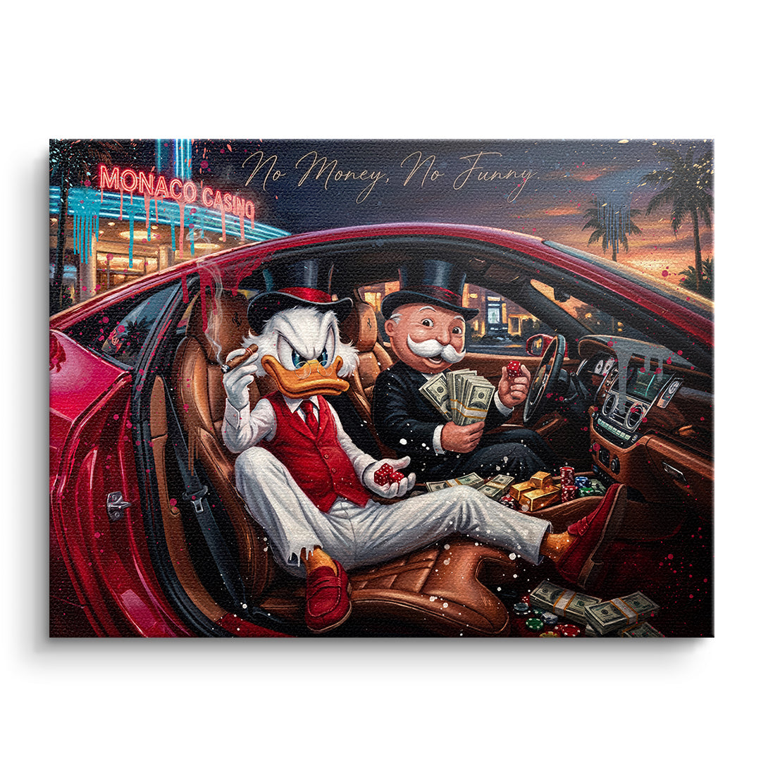 DOTCOMCANVAS Leinwandbild Jackpot Winner ohne Rahmen