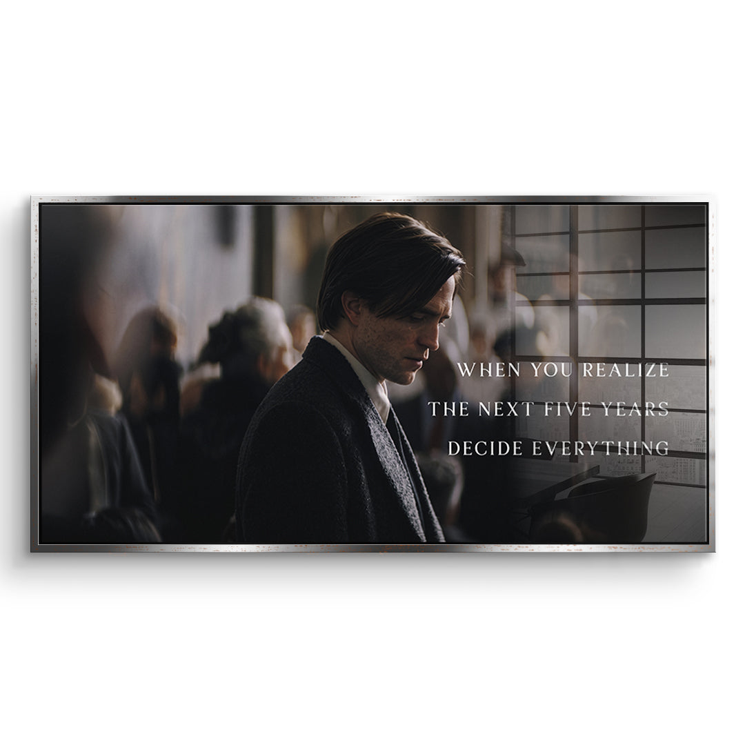 DOTCOMCANVAS Acrylglasbild When You Realize im silbernen Premium-Rahmen