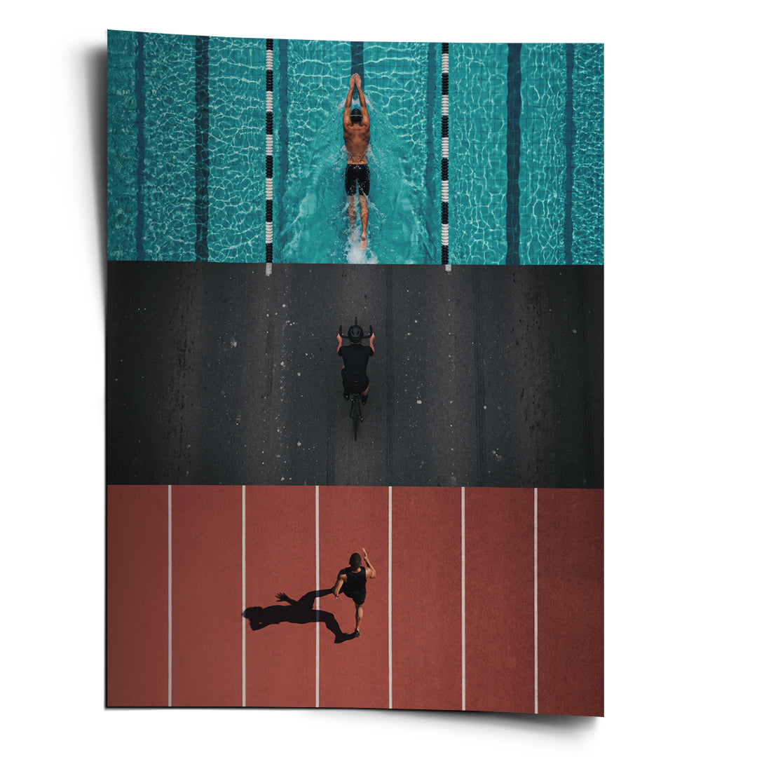 DOTCOMCANVAS Poster Triathlon