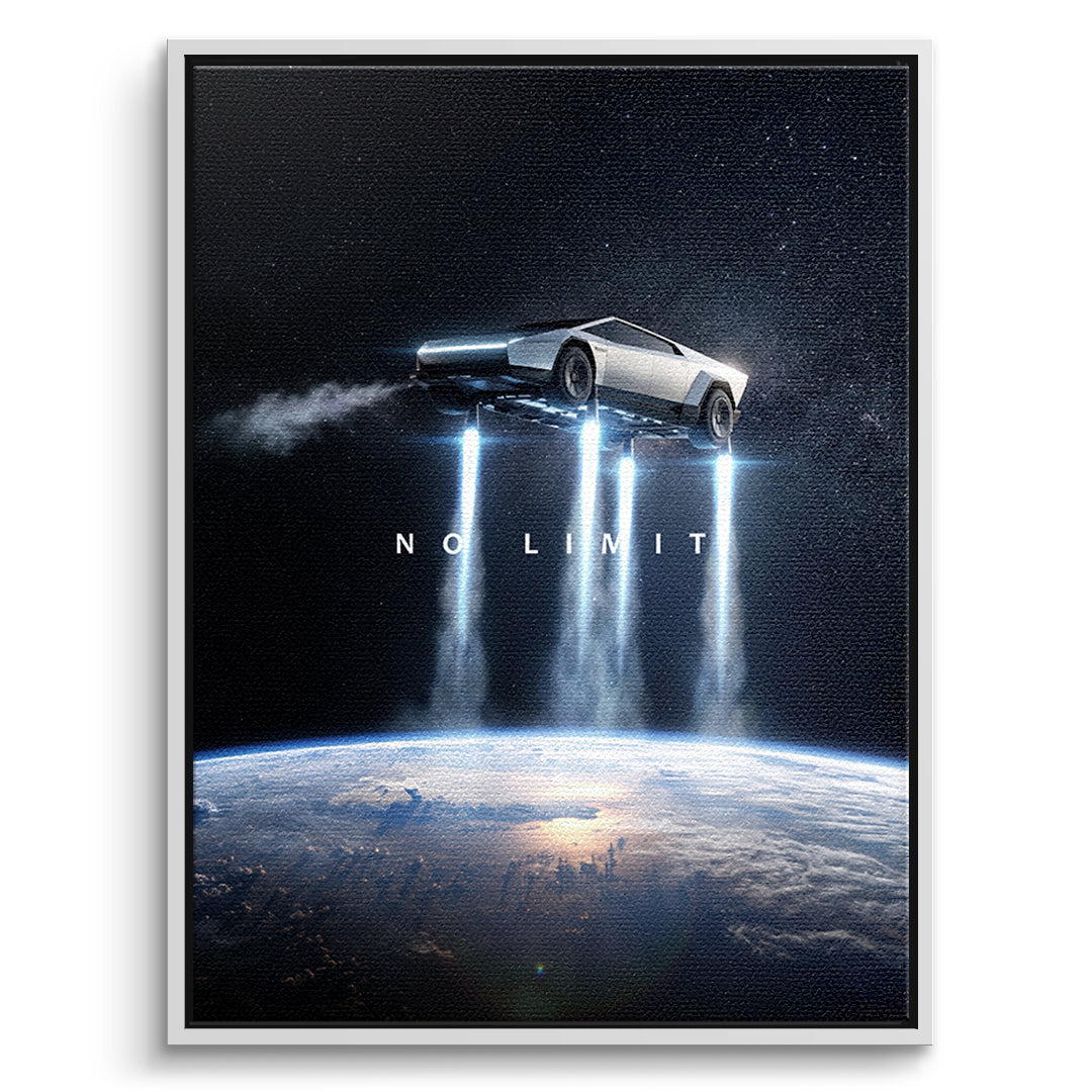 DOTCOMCANVAS Leinwandbild No Limit Orbit im weißen Premium-Rahmen