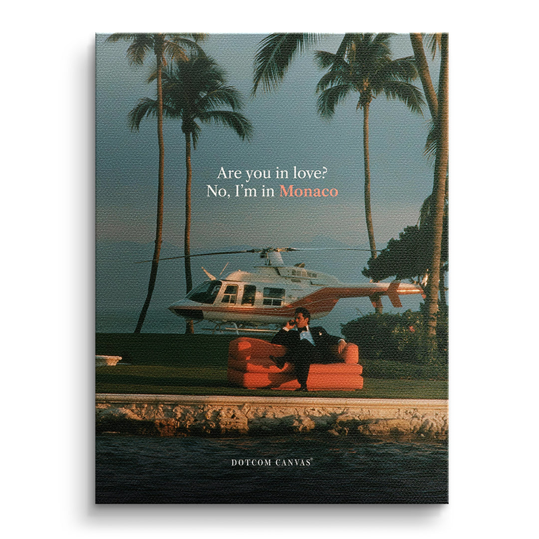 I'm In Monaco – Leinwand 40 × 30 cm