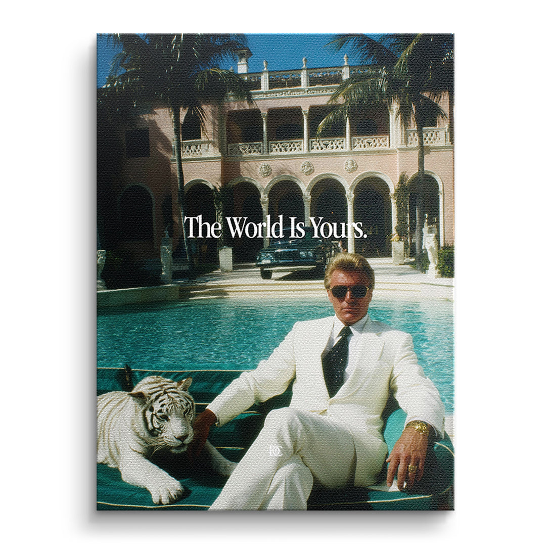 The World Is Yours Tiger – Leinwand 40 × 30 cm