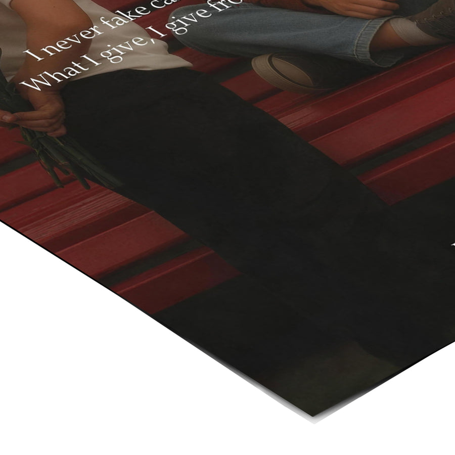 Eckdetail des Posters From My Heart