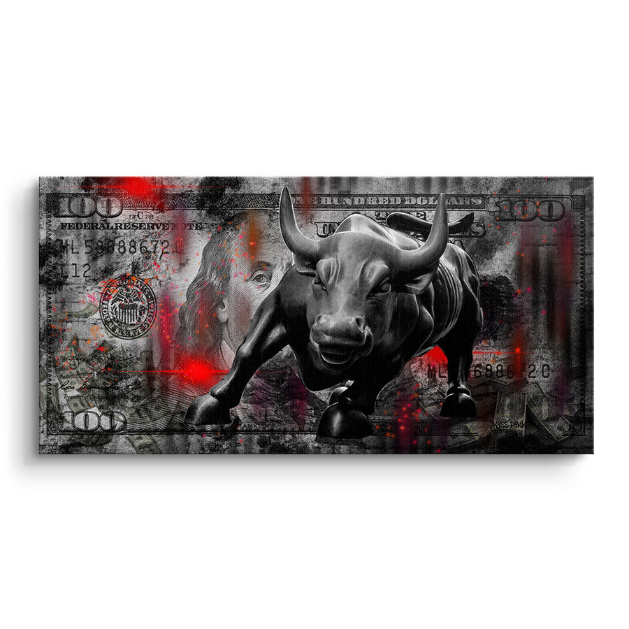 Bill And Bull - Original-Gemälde – Vorderseite