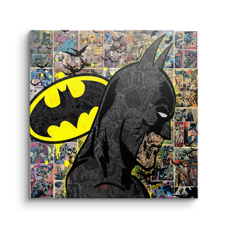 Comic Night Hero - Original-Gemälde – Vorderseite