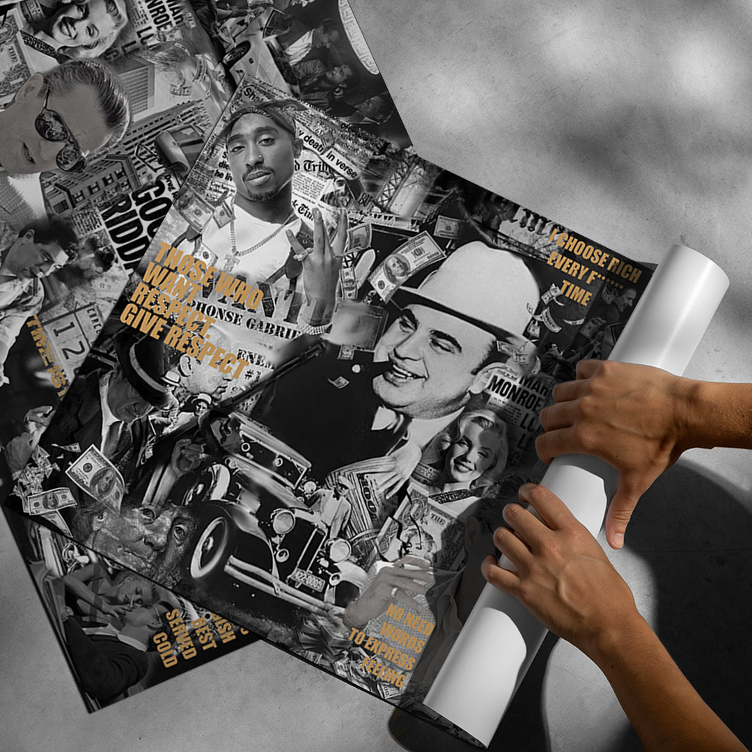 Aufgerolltes Poster Gangsters