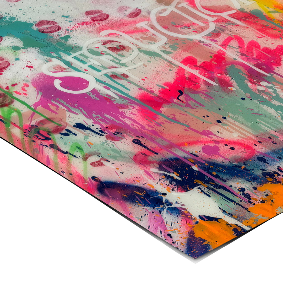 Eckdetail des Posters Seduction Kisses