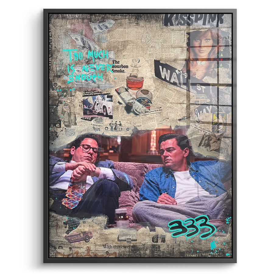 DOTCOMCANVAS Acrylglasbild Too Much Not Enough im schwarzen Premium-Rahmen