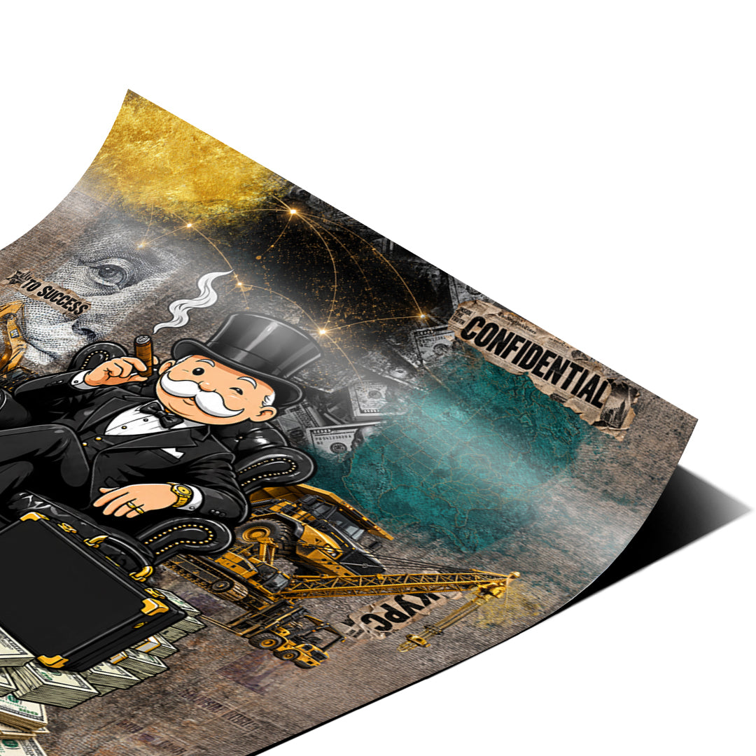 Eckdetail des Posters Building Empires
