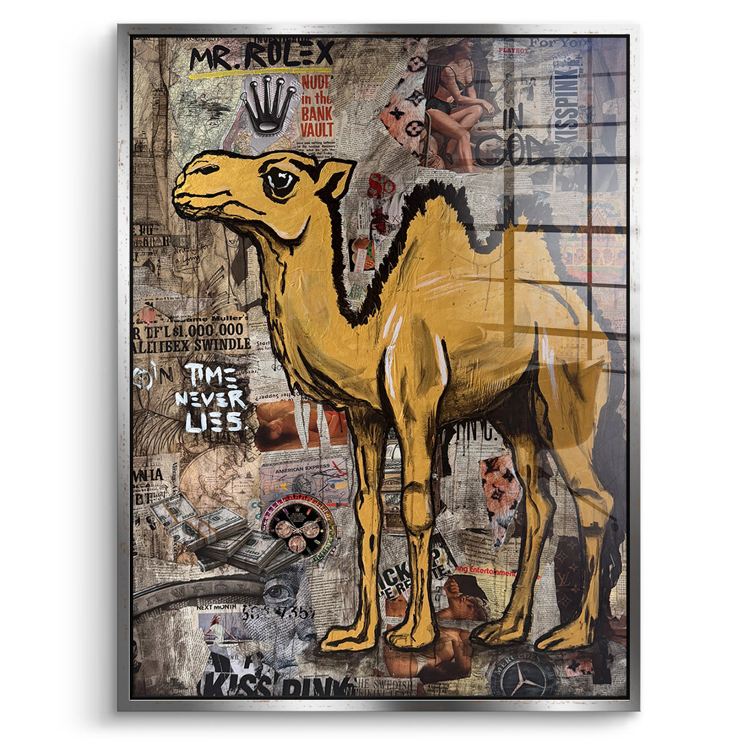 DOTCOMCANVAS Acrylglasbild Mr. Luxury Time im silbernen Premium-Rahmen