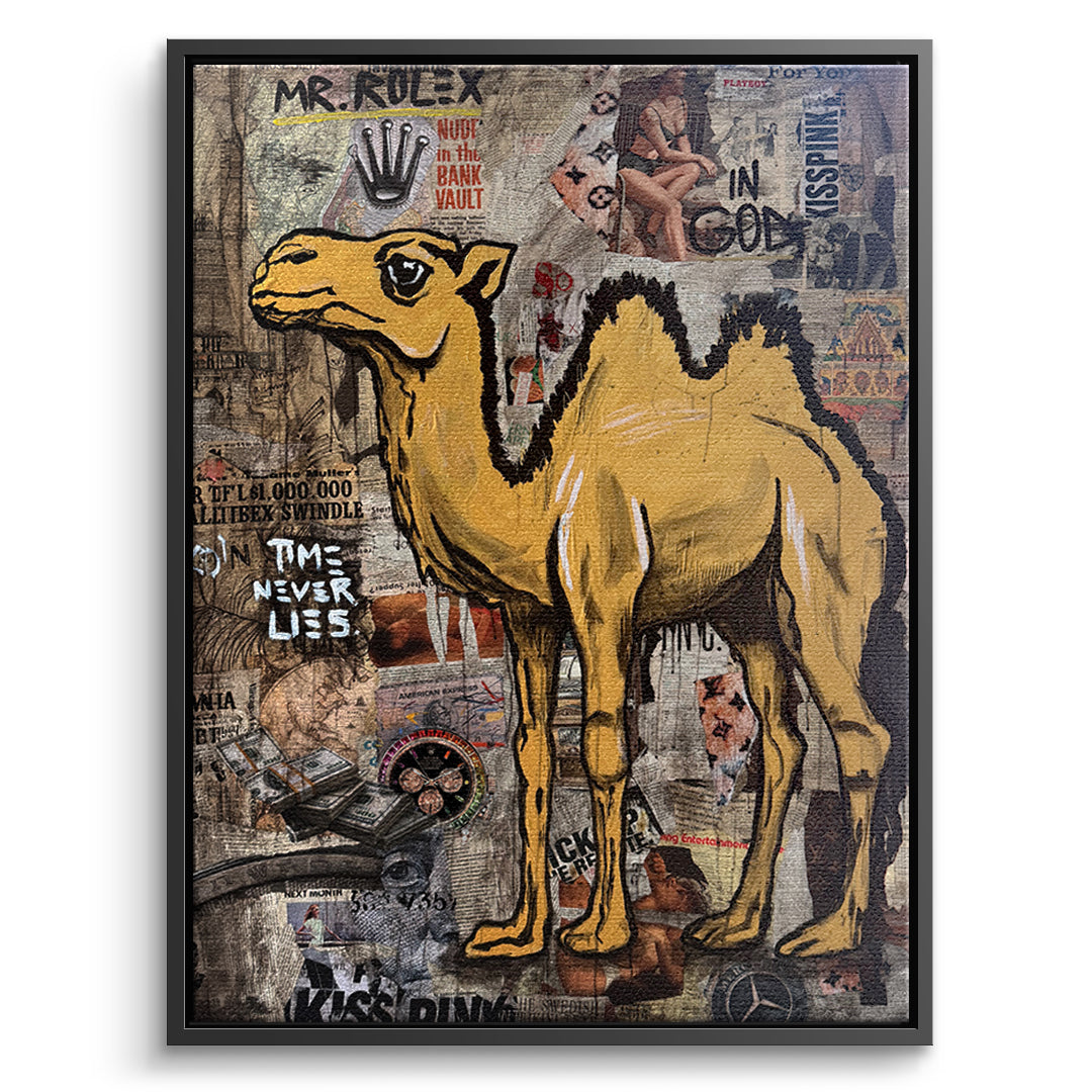 DOTCOMCANVAS Leinwandbild Mr. Luxury Time im schwarzen Premium-Rahmen