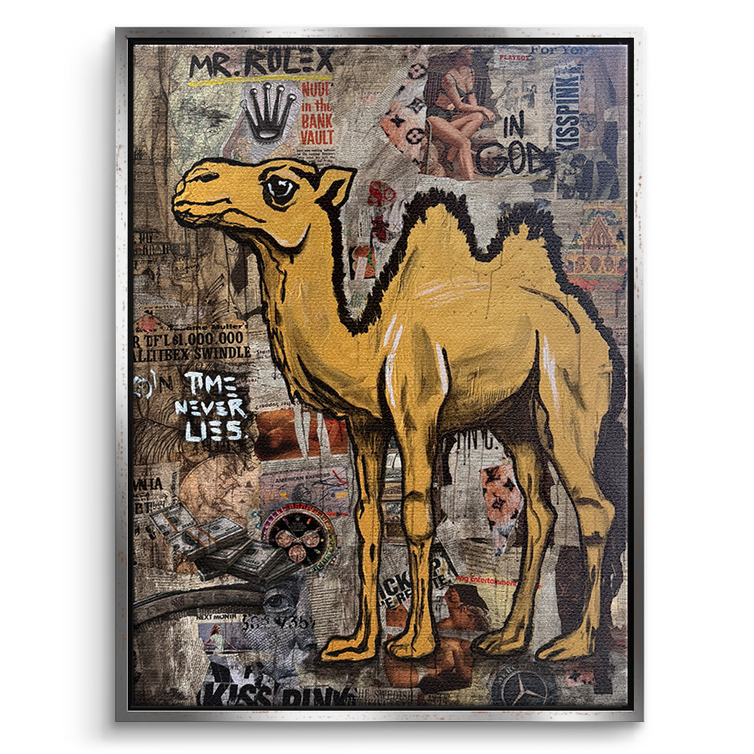 DOTCOMCANVAS Leinwandbild Mr. Luxury Time im silbernen Premium-Rahmen