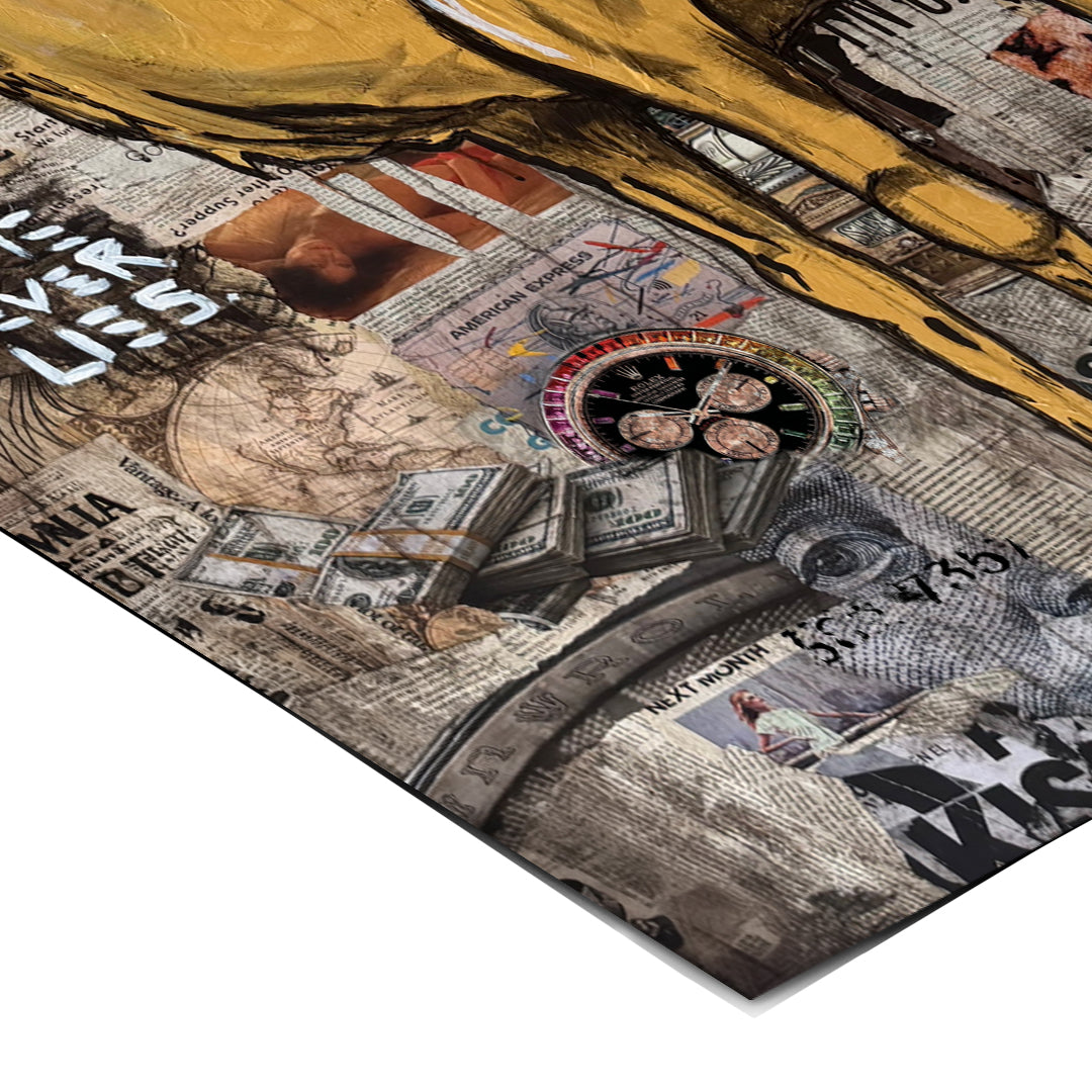 Eckdetail des Posters Mr. Luxury Time