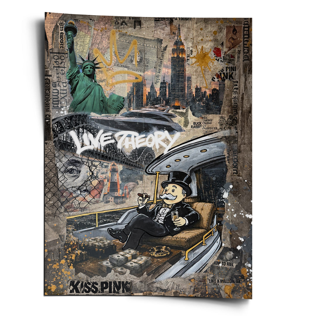 DOTCOMCANVAS Poster Live Theory