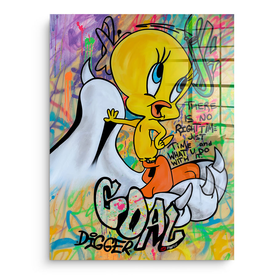 Goal Digger Bird - Acrylic Glass – front