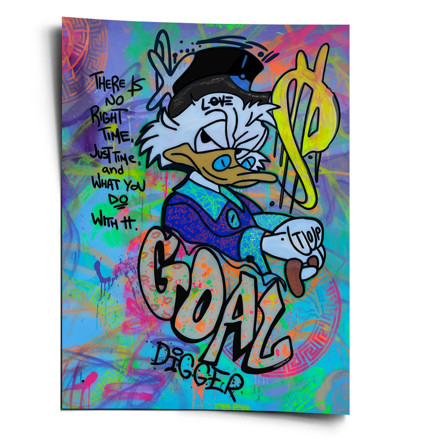 Goal Digger Duck - Poster – Vorderseite