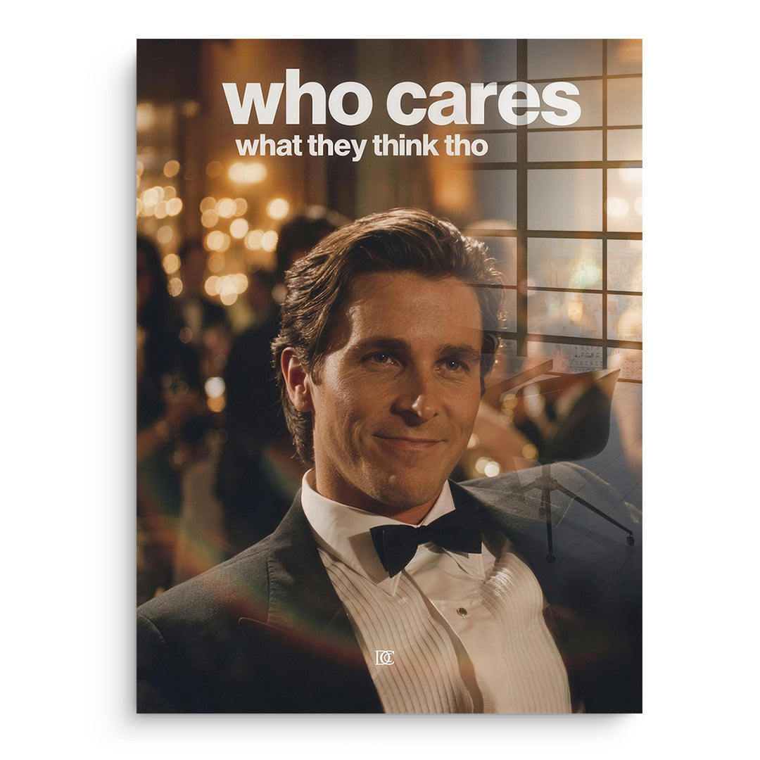 DOTCOMCANVAS Acrylglasbild Who Cares What They Think ohne Rahmen