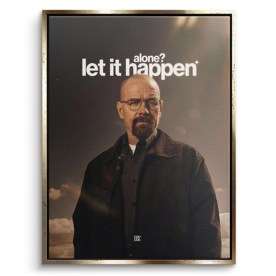 DOTCOMCANVAS Leinwandbild Let It Happen im goldenen Premium-Rahmen