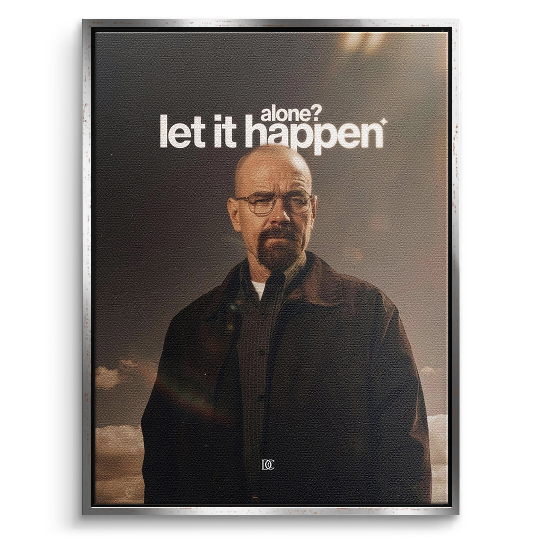 DOTCOMCANVAS Leinwandbild Let It Happen im silbernen Premium-Rahmen