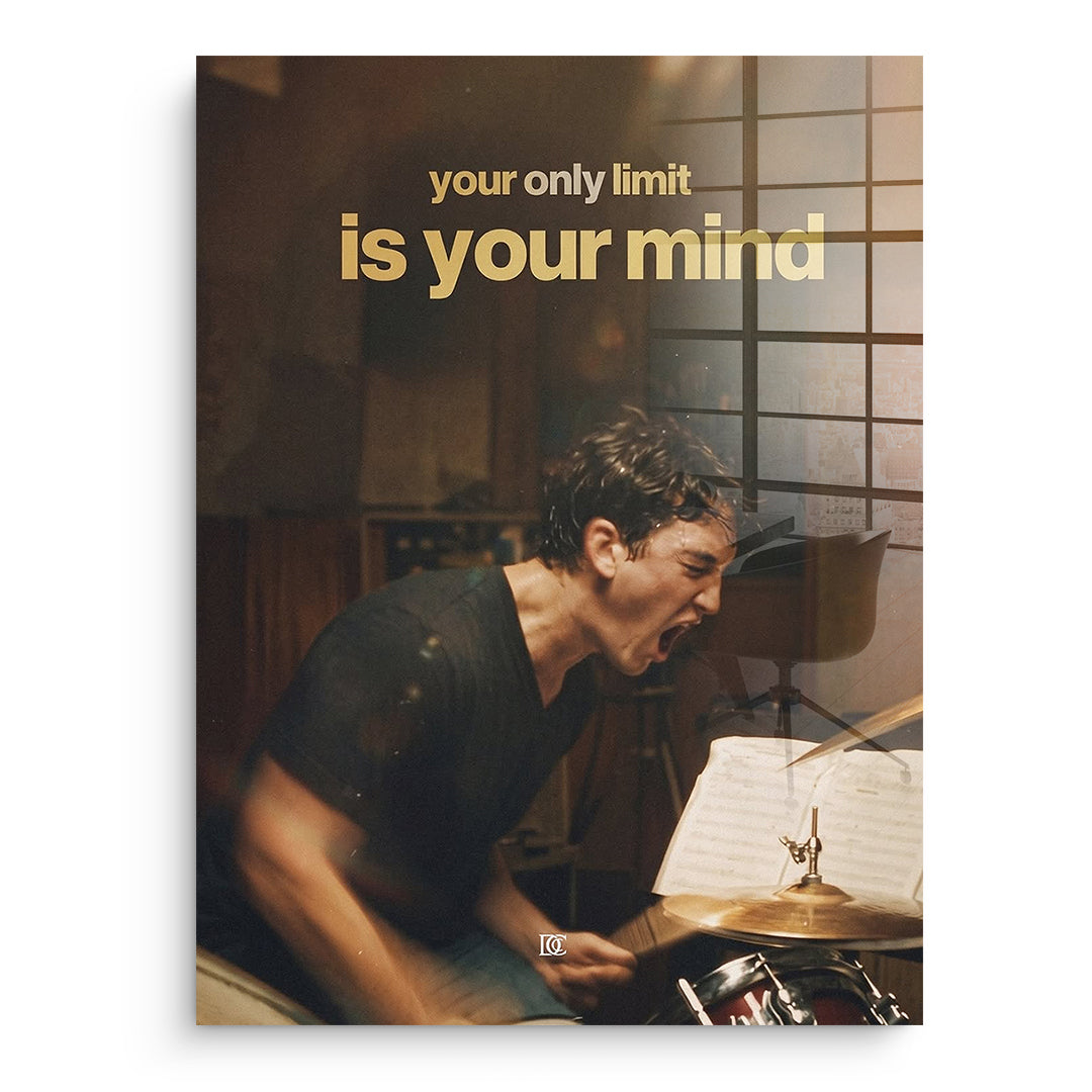 DOTCOMCANVAS Acrylglasbild Your Only Limit Is Your Mind Vintage ohne Rahmen