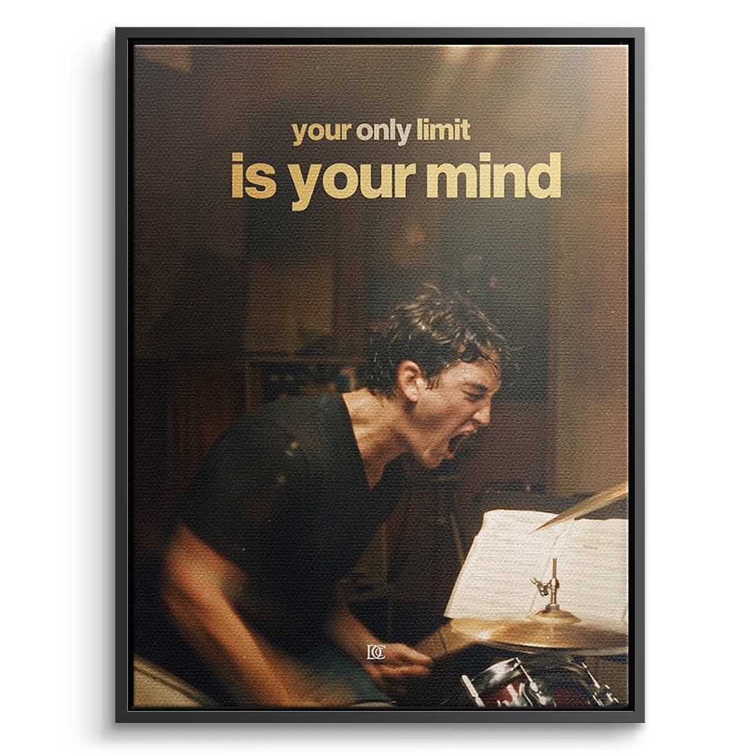 DOTCOMCANVAS Leinwandbild Your Only Limit Is Your Mind Vintage im schwarzen Premium-Rahmen