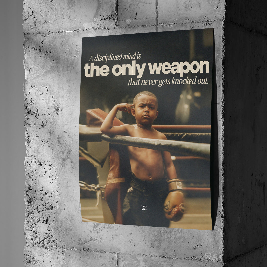 Poster The Only Weapon an einer Betonwand
