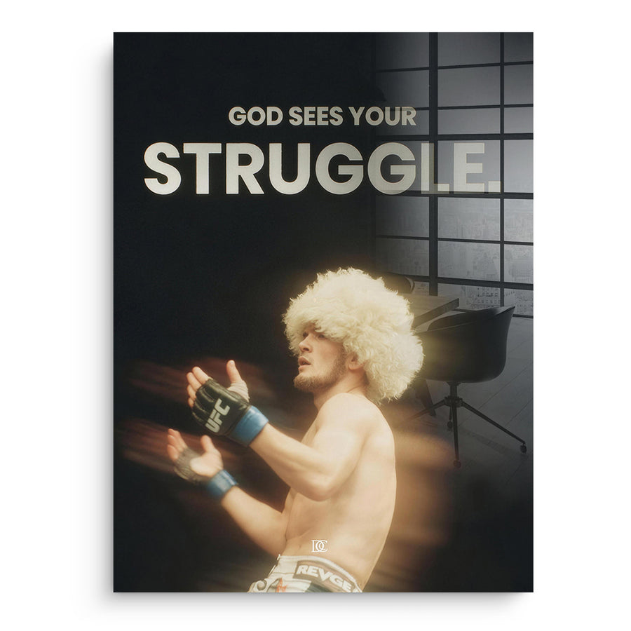 God Sees Your Struggle - Acrylglas – Vorderseite