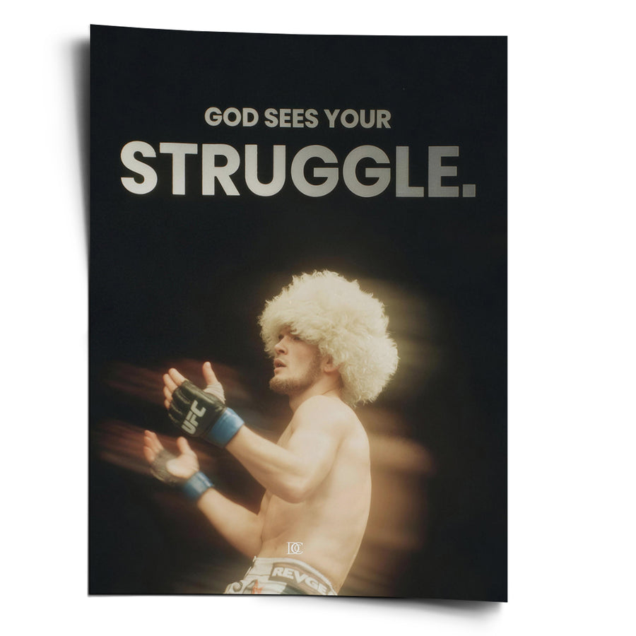 God Sees Your Struggle - Poster – front